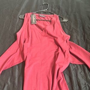 Curlbiuty Maroon LongSleeve Dress